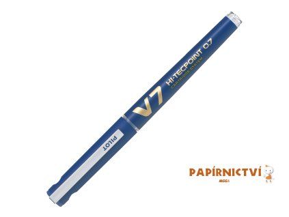 PILOT, Roller Hi-Tecpoint V7 CS, 0.5, (F) tenký, modrá