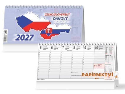 Kalendář 2027 stolní Daňový česko/slovenský 1061744