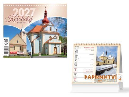 Kalendář 2027 stolní mini Katolický 1061762