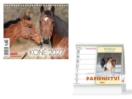 Kalendář 2027 stolní mini Koně 1061764