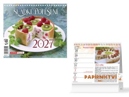 Kalendář 2027 stolní mini Sladké potěšení 1061770