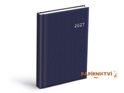 Diář 2027 D801 PVC tmavě modrý 7781556