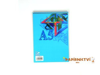 Špirálový blok 70 listový nelinkovaný ORNAMENT A5