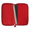 Filofax diář Saffiano, zip osobní compact, červená