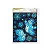 Okenní fólie vánoce glitr VA026 30x42cm 671 8886448