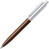 Kuličkové pero Sheaffer Sentinel - brush chrome/ coffee barrel