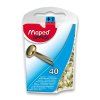 Sponky Maped mosazné - 40 ks, krabička