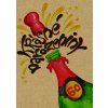 Přáníčko BeBechy - recyklovaný papír - 60 Sekt BPR1-98