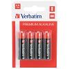Baterie alkalická, AA (LR6), AA, 1.5V, Verbatim, blistr, 4-pack,