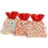 Sáček textil vánoční potisk 13x17cm mix 5800735
