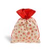 Sáček textil vánoční vločky 18x23cm 5800736