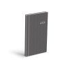Diář 2026 T806 PVC dark gray 90x170mm 7781510
