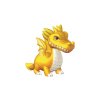 3D Sticker Model Ještěrky Žlutý drak - MAKE 1042621
